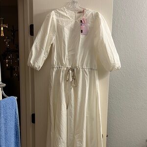 Udel New York White Satin Dress